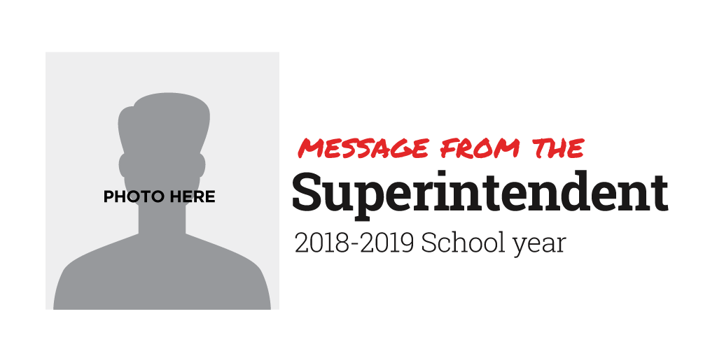 Message from the Superintendent Template