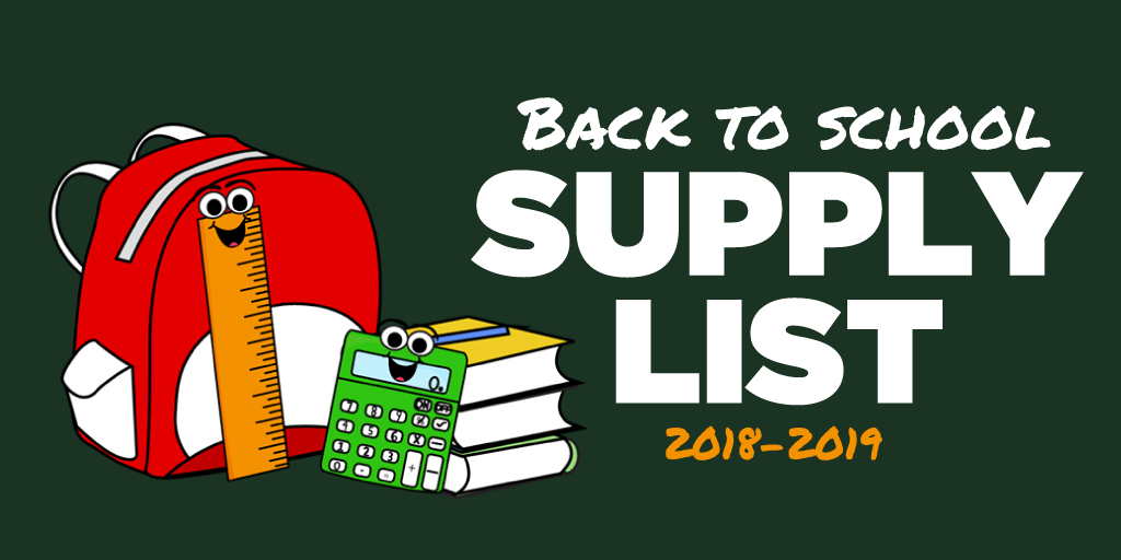 Back to School Supply List Template