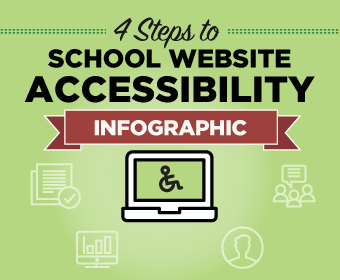 Read 4 steps to school website accessibility [infographic]