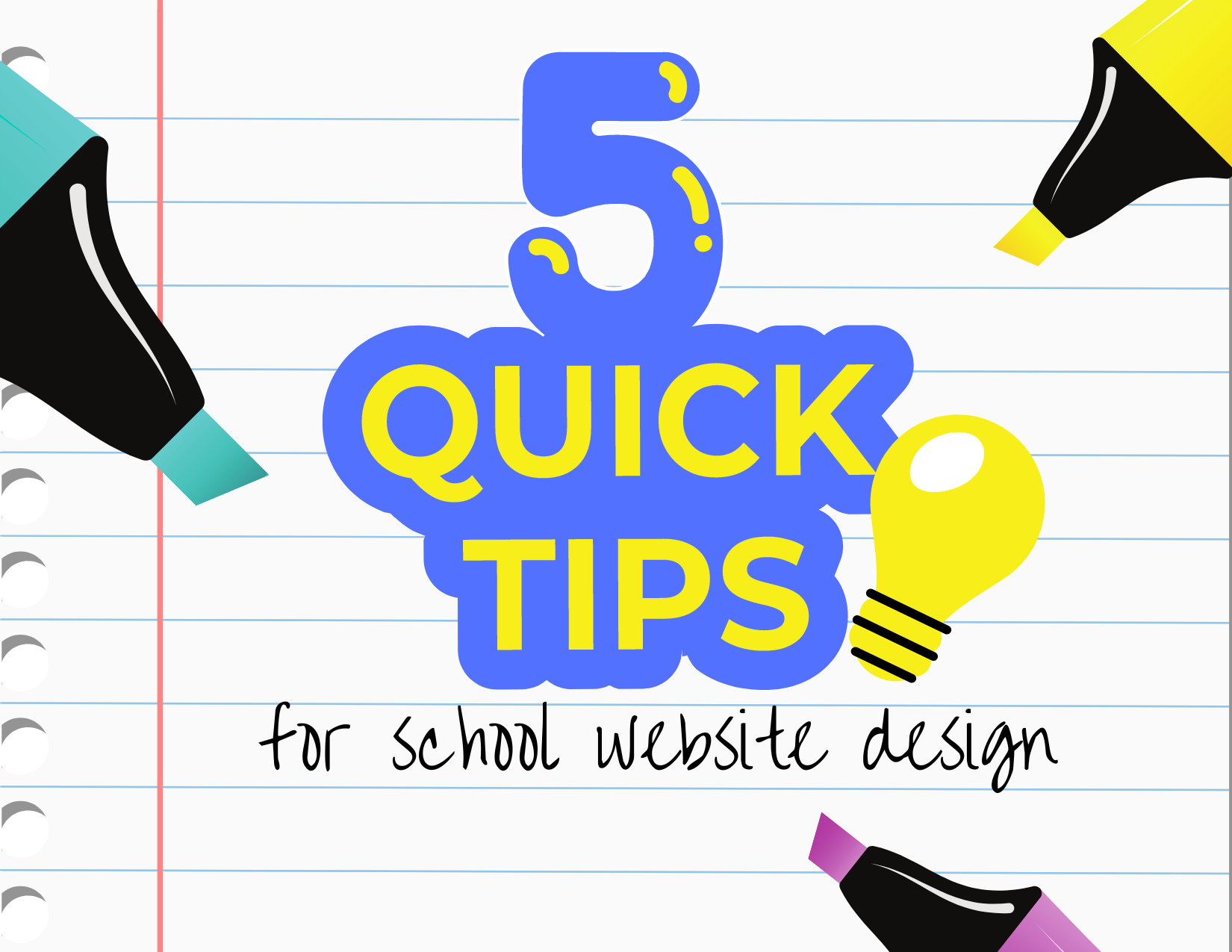 Read 5 tips for great school website design