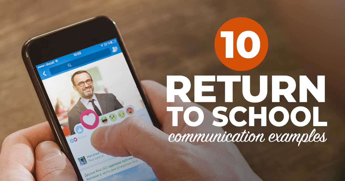 Read 10 great examples of return-to-school communications