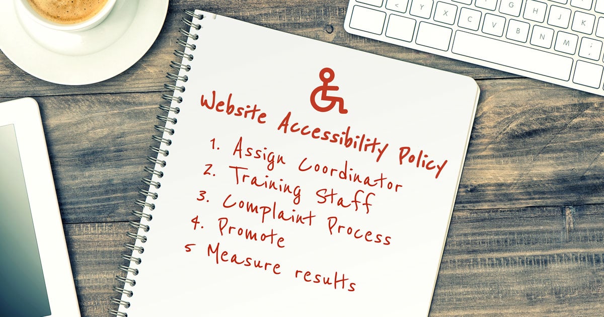 Read 5 easy steps to creating a school website accessibility policy